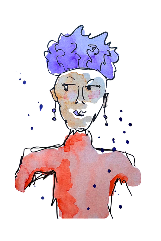 “Brainiac” Matted Print: 4 x 6, 5 x 7, 8 x 10