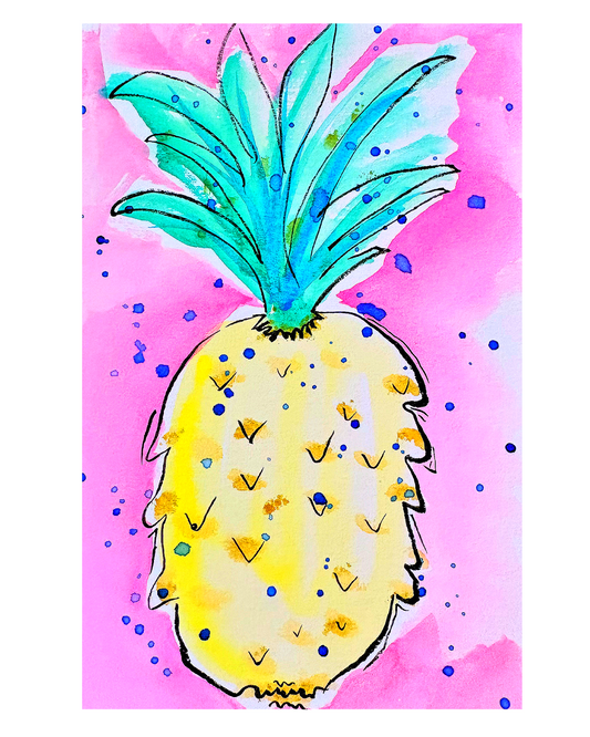 Yellow Pineapple 4x6, 5x7, 8x10