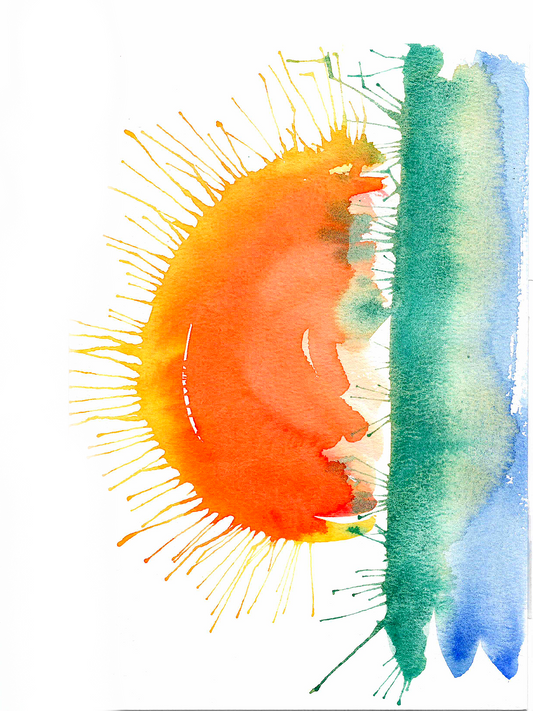 Splashy Sunset B 4x6, 5x7, 8x10