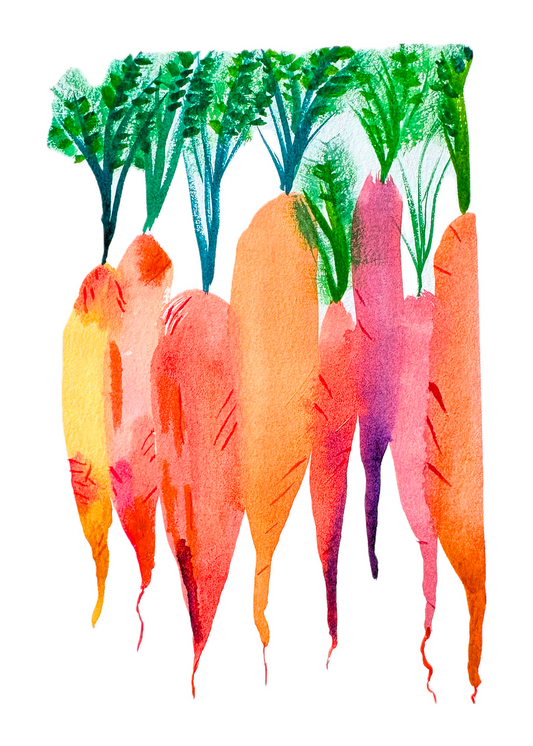 Farmers Market Carrots 4x6, 5x7, 8x10