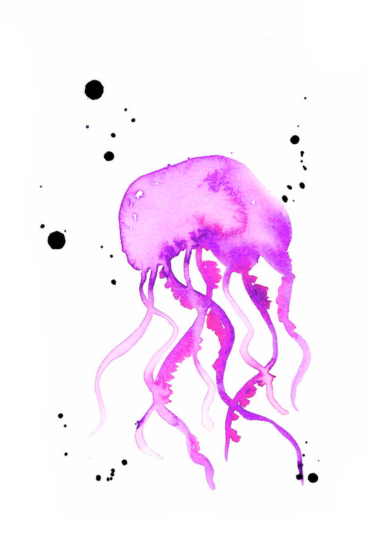 Purple Jellyfish 4x6, 5x7, 8x10