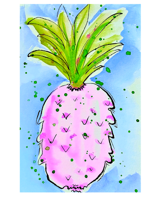 Magenta Pineapple 4x6, 5x7, 8x10