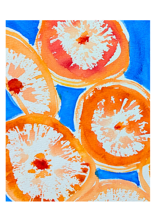 Zesty Orange Slices A 4x6, 5x7, 8x10