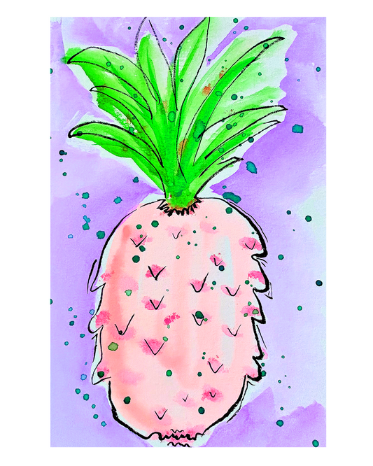 Orange Pineapple 4x6, 5x7, 8x10